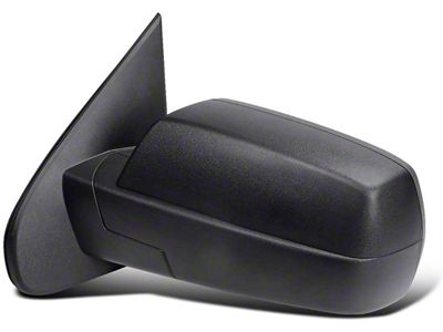 OE Style Side Mirror with LED Puddle Light; Matte Black; Driver Side (14-18 Silverado 1500)