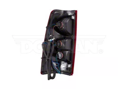 OE Style Tail Light; Black Housing; Red/Clear Lens; Driver Side (01-03 Silverado 1500)