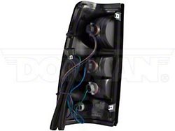 OE Style Tail Light; Black Housing; Red/Clear Lens; Passenger Side (04-06 Silverado 1500)
