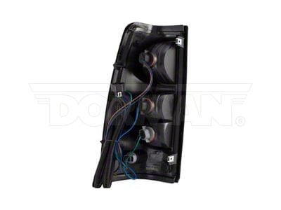 OE Style Tail Light; Black Housing; Red/Clear Lens; Passenger Side (04-06 Silverado 1500)
