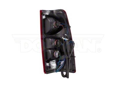OE Style Tail Light; Black Housing; Red/Clear Lens; Passenger Side (01-03 Silverado 1500)
