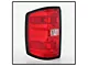 OE Style Tail Light; Chrome Housing; Red/Clear Lens; Driver Side (14-18 Silverado 1500 w/ Factory Halogen Tail Lights)
