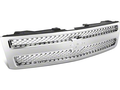 OE Style Upper Replacement Grille; Chrome (07-13 Silverado 1500)