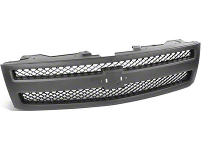 OE Style Upper Replacement Grille; Matte Black/Textured Black (07-13 Silverado 1500)