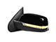 OE Style Side Mirror with LED Puddle Light and Turn Signal; Glossy Black; Driver Side (14-18 Silverado 1500)