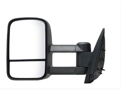 OEM Style Extendable Manual Towing Mirror; Driver Side (07-14 Silverado 1500)