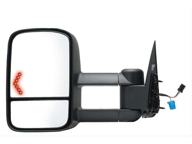 2009 Gmc Sierra 1500 Tow Mirrors Pair Of Power Heated Towing Mirrors For 2014-2018 Silverado/Sierra 1500 - Black Manual Fold 2013 Chevy Silverado 1500 Tow Mirrors - Foto 5