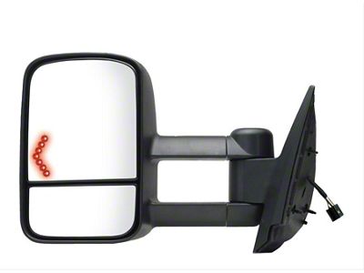 OEM Style Extendable Powered Towing Mirror; Driver Side (07-14 Silverado 1500)