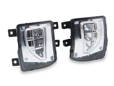 OEM Style Full LED Fog Lights; Clear (16-18 Silverado 1500)