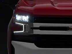 OEM Style Headlight; Chrome Housing; Clear Lens; Passenger Side (19-24 Silverado 1500 w/ Factory LED Headlights)