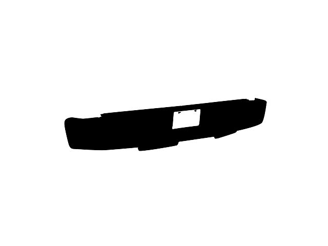OEM Style Rear Bumper; Black (07-13 Silverado 1500)