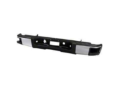 OEM Style Rear Bumper; Not Pre-Drilled for Backup Sensors; Chrome (07-13 Silverado 1500)