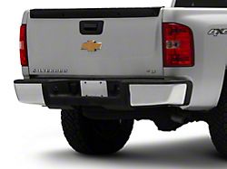 OEM Style Steel Rear Bumper; Not Pre-Drilled for Backup Sensors; Chrome (07-13 Silverado 1500)