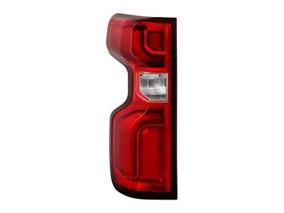OEM Style Tail Light; Black Housing; Red/Clear Lens; Driver Side (19-24 Silverado 1500 w/ Factory LED Tail Lights)