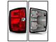 OEM Style Tail Light; Black Housing; Red/Clear Lens; Driver Side (14-18 Silverado 1500 w/ Factory Halogen Tail Lights)