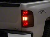 OEM Style Tail Lights; Chrome Housing; Red Smoked Lens (07-13 Silverado 1500)