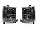 OLED Halo Projector Headlights; Black Housing; Smoked Lens (14-15 Silverado 1500)