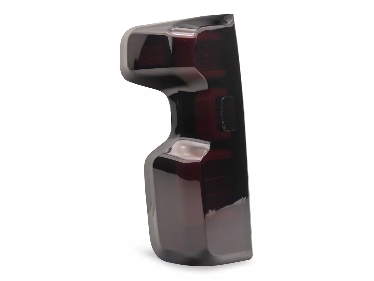 Silverado 1500 OLED Tail Lights; Black Housing; Red Smoked