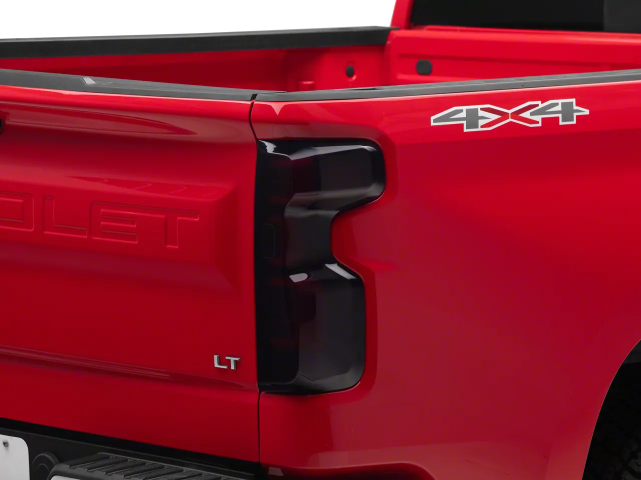 Silverado 1500 OLED Tail Lights; Black Housing; Red Smoked