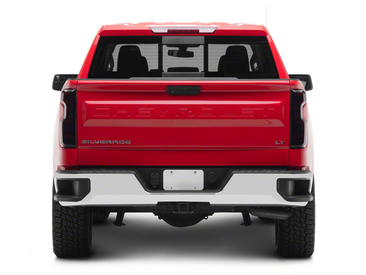 半袖L Silverado 1500 OLED Tail Lights; Black Housing; Red Smoked