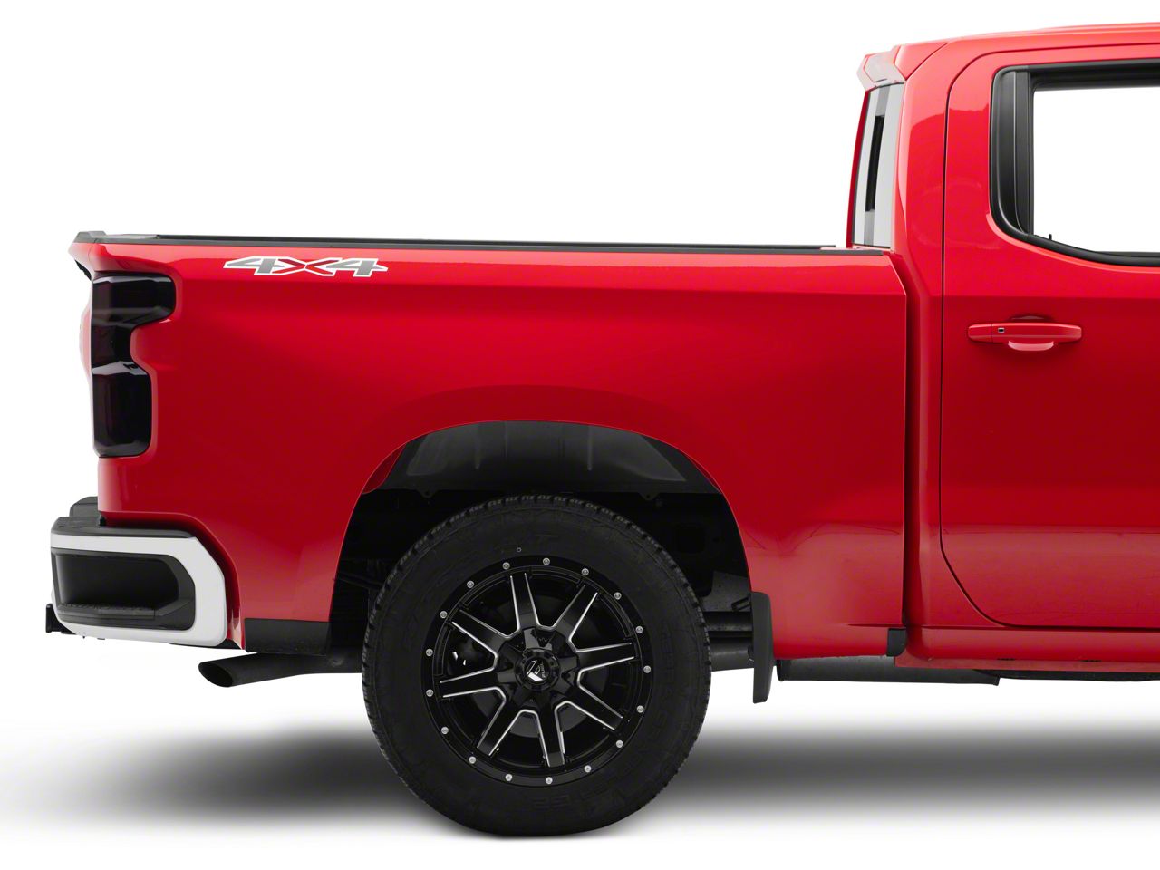 Silverado 1500 OLED Tail Lights; Black Housing; Red Smoked