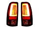OLED Tail Lights; Chrome Housing; Dark Red Smoked Lens (99-06 Silverado 1500 Fleetside)