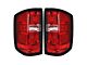 OLED Tail Lights; Chrome Housing; Red Lens (16-18 Silverado 1500 w/ Factory LED Tail Lights)
