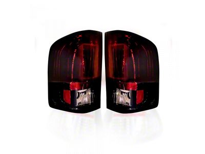 OLED Tail Lights; Chrome Housing; Red Smoked Lens (07-13 Silverado 1500)