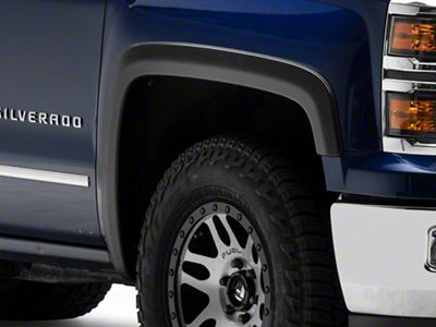 Original Riderz Fender Flares; Smooth Black (14-18 Silverado 1500 w/ 6.50-Foot Standard & 8-Foot Long Box)