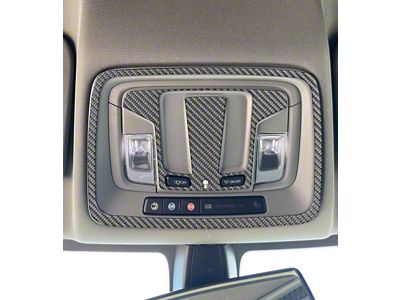 Overhead Accent Trim; Domed Carbon Fiber (19-25 Silverado 1500 w/o Sunroof)