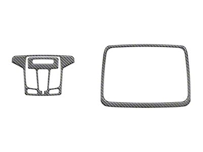 Overhead Accent Trim; Domed Carbon Fiber (19-24 Silverado 1500 w/ Sunroof & Homelink)