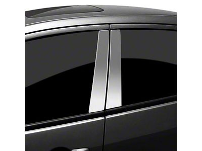 Pillar Post Trim; Stainless Steel (19-25 Silverado 1500 Double Cab, Crew Cab)