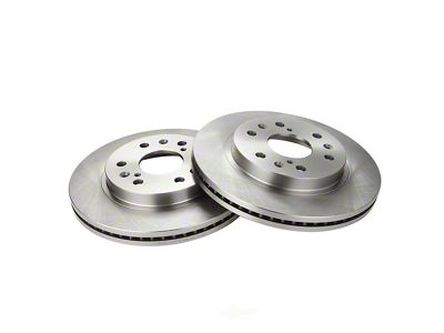 Plain Vented 6-Lug Rotors; Front Pair (05-19 Silverado 1500 w/ Rear Drum Brakes)