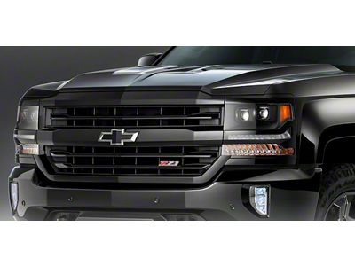 Plank Style LED Projector Headlights; Black Housing; Clear Lens (16-18 Silverado 1500 w/ Factory HID Headlights)