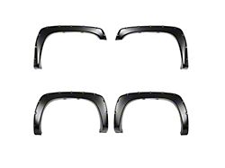 Pocket Dimple Style Fender Flares; Smooth Black (03-06 Silverado 1500 Fleetside)