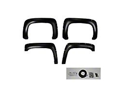 Pocket Rivet Style Fender Flares; Black (07-13 Silverado 1500 w/ 6.50-Foot Standard Box & 8-Foot Long Box)