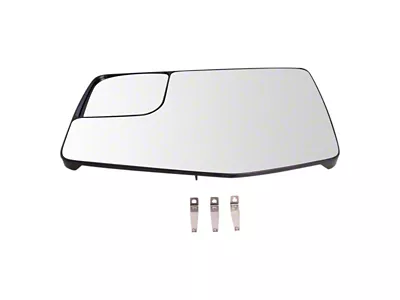 Power Heated Mirror Glass; Driver Side (19-24 Silverado 1500)