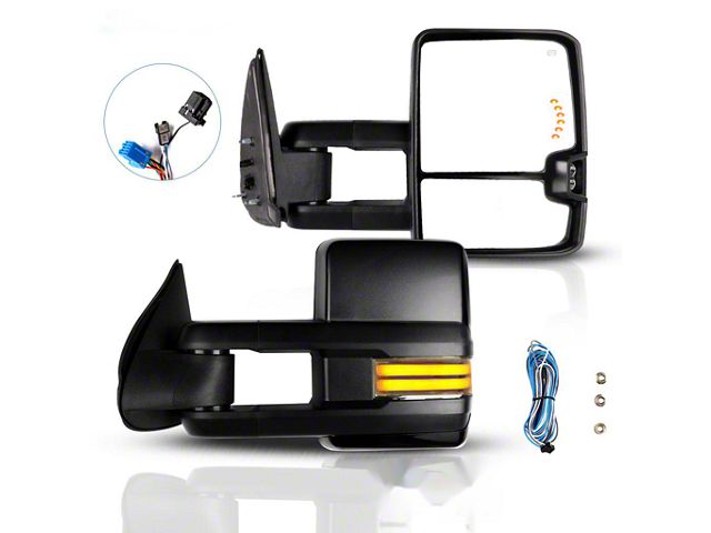 Driver Side Tow Mirror For 2007-2013 Silverado 1500 Turn Signal Power Heated - Foto 4