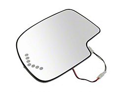 Power Heated Turn Signal Mirror Glass; Driver Side (03-06 Silverado 1500)