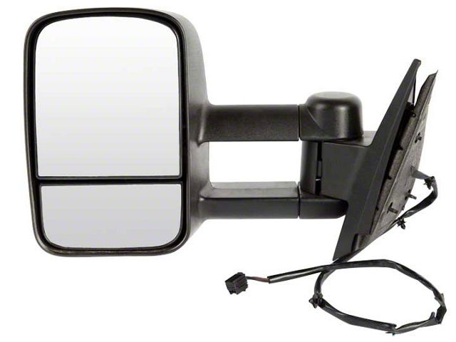 Replacement Powered Telescoping Towing Mirror; Driver Side (07-13 Silverado 1500)