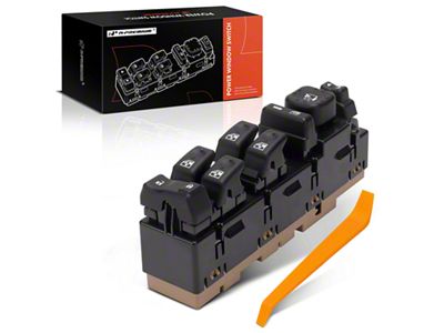Power Window Switch; Front Driver Side (2006 Silverado 1500 w/ Keyless Entry & Adjustable Pedals)