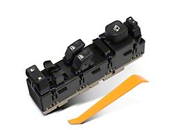 Power Window Switch; Front Driver Side (03-06 Silverado 1500 Regular Cab, Extended Cab w/ Power Folding Mirrors)