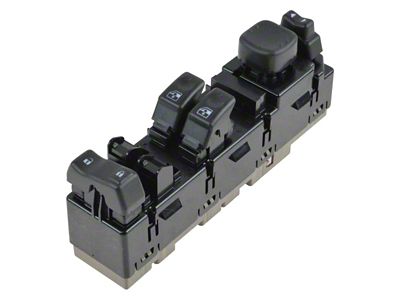 Power Window Switch; Front Driver Side (03-06 Silverado 1500 Extended Cab w/ DL8 Powered Heated Mirrors)