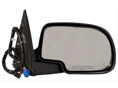 Replacement Powered Heated Foldaway Side Mirror with Turn Signal; Passenger Side; Gray Cap (03-06 Silverado 1500)