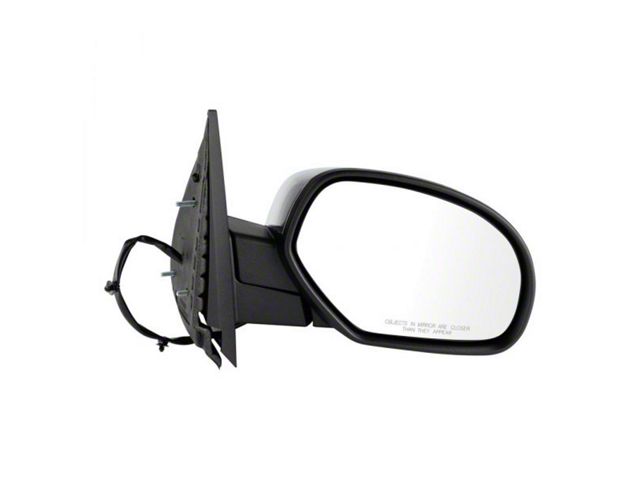Driver Side Mirror, Left Chrome Mirror Power Heated Manual Folding Fit Driver Side Mirror, Left Chrome Mirror Power Heated Manual Folding Fit
