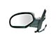 Powered Heated Manual Folding Mirror; Textured Black; Driver Side (07-13 Silverado 1500)