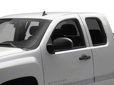 Powered Heated Manual Folding Mirrors; Textured Black (07-13 Silverado 1500)