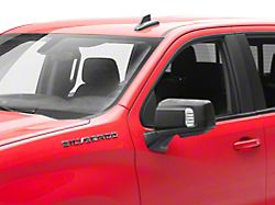 Powered Heated Memory Power Folding Mirrors with Blind Spot Detection, Puddle Lights and Temperature Sensor; Textured Black (19-26 Silverado 1500)