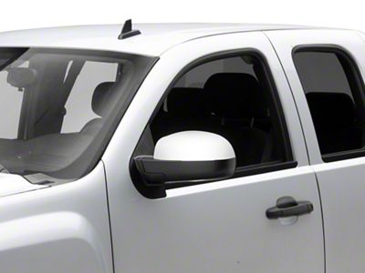 Powered Heated Memory Power Folding Mirrors with Puddle Lights and Turn Signal; Chrome (09-14 Silverado 1500)