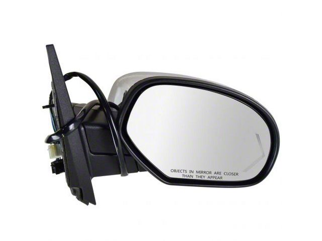 Powered Heated Memory Side Mirror with Chrome Cap; Passenger Side (09-14 Silverado 1500)